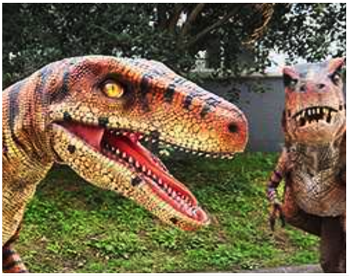 Parque dinosaurios velociraptor